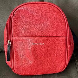 Nautica Red Mini Backpack, New!